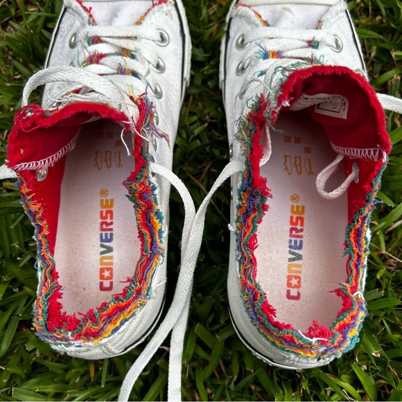 Rainbow Converse All Stars EUC GENTLY WORN 🌈 Mens 5, Women’s 7 UNISEX - Picture 6 of 10